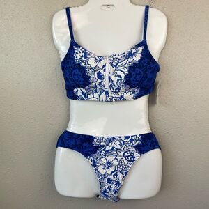 NWT Lauren Ralph Lauren Bikini and Matching Swim Bottoms Size 10